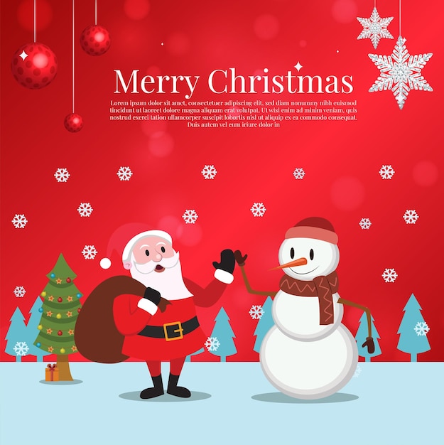 plantilla gratuita de diseño vectorial de Navidad