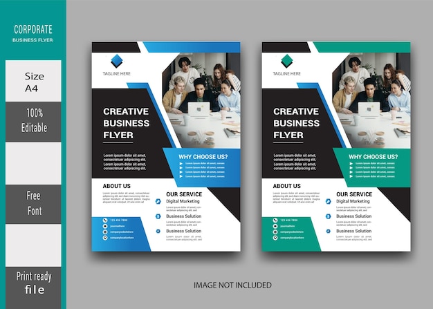 Plantilla gratuita de diseño de volante de negocios corporativos
