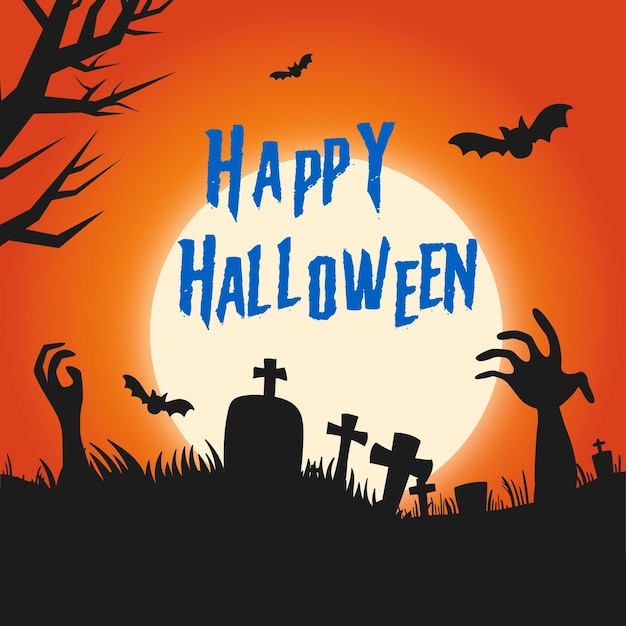 plantilla de Halloween para las redes sociales