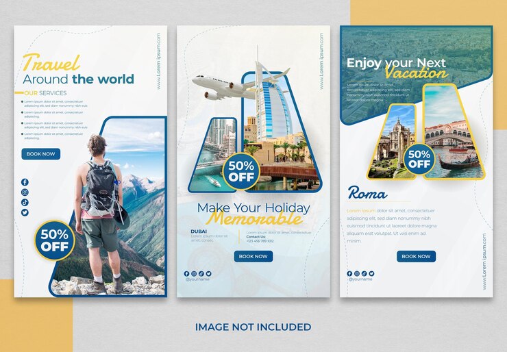 Plantilla de historia de Instagram de agencia de viajes