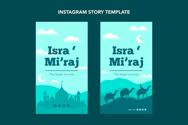 Plantilla de historia de Instagram de Isra Miraj