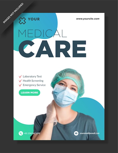 Vector plantilla de historias de instagram de atención médica