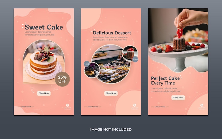 Plantilla de historias de Instagram de Bakery Shop