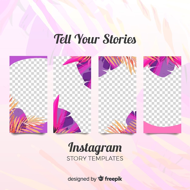 Plantilla de historias de Instagram