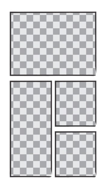 Plantilla de historias de las redes sociales del panel de cómics
