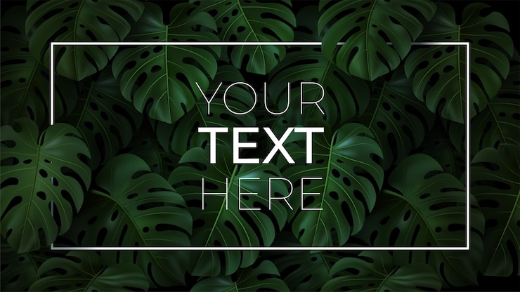 Vector plantilla horizontal con espacio de copia de su texto en marco sobre fondo oscuro