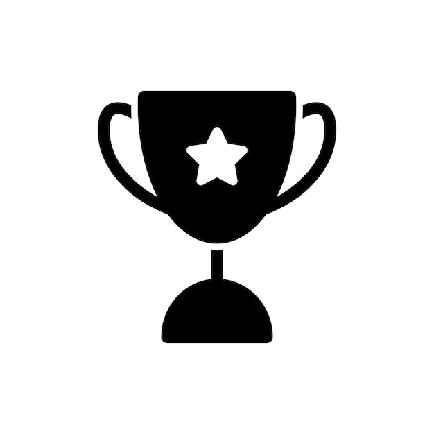 plantilla de icona de la copa del trofeo
