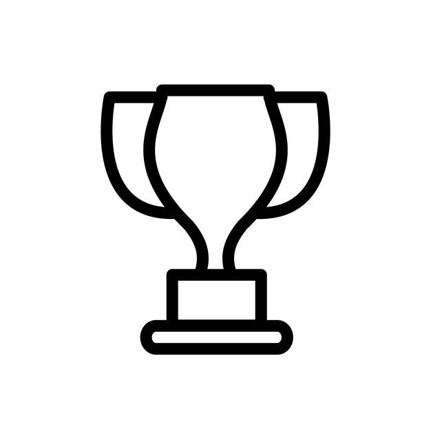 plantilla de icona de la copa del trofeo