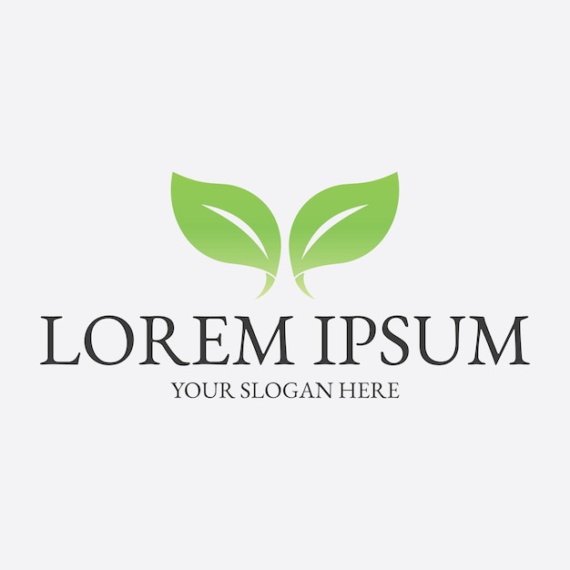 plantilla de icona de diseño de ilustraciones vectoriales del logotipo de la hoja
