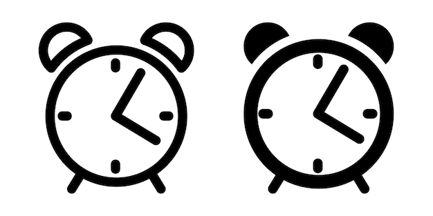 plantilla de icono de alarma