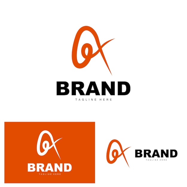 Plantilla de icono de alfabeto vectorial de concepto simple de diseño de logotipo de letra A