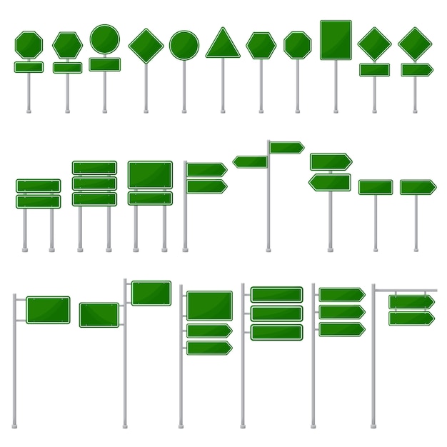 Plantilla de icono en blanco señal verde