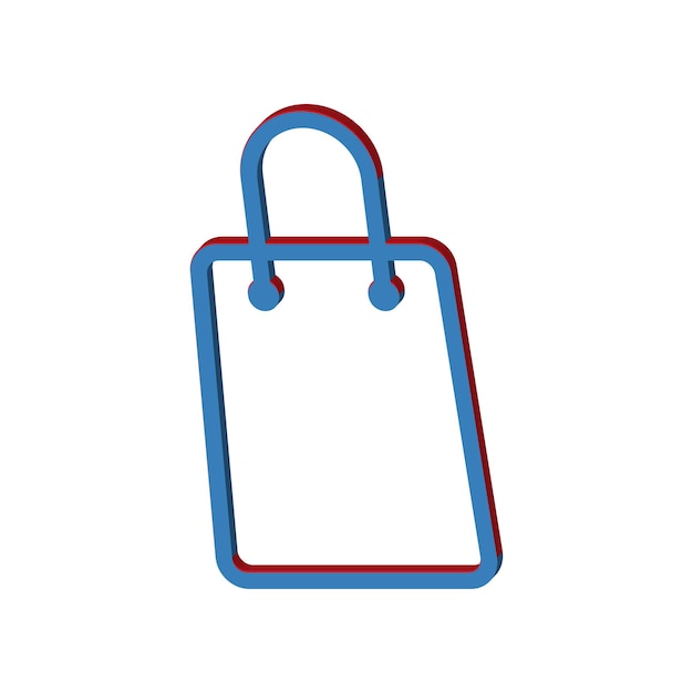 Plantilla de icono de bolsa de compras