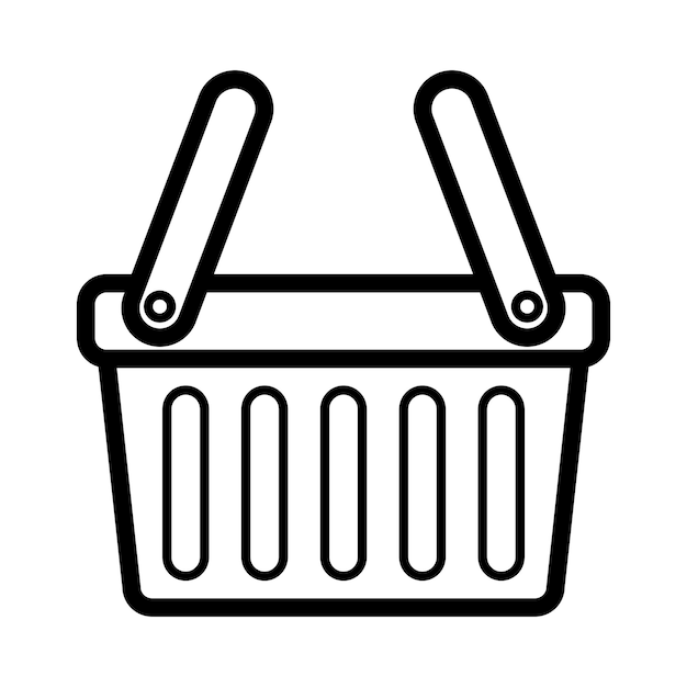 Plantilla de icono de cesta de la compra