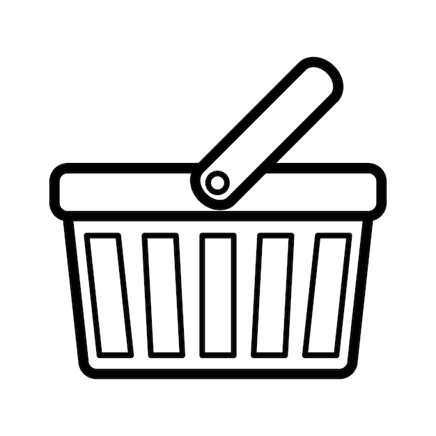 Plantilla de icono de cesta de la compra
