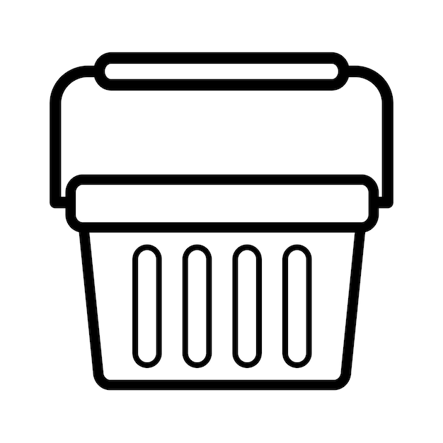 Plantilla de icono de cesta de la compra