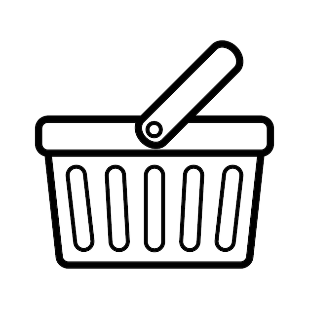 Plantilla de icono de cesta de la compra