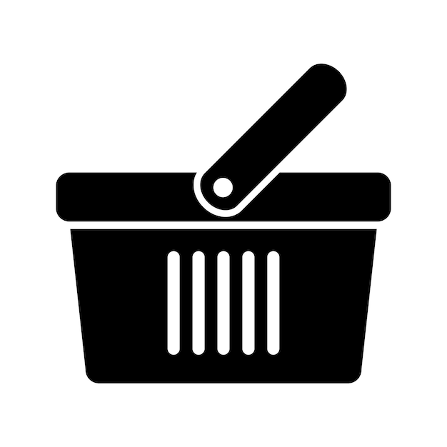 Plantilla de icono de cesta de la compra