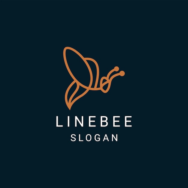 Plantilla de icono de diseño de logotipo de abeja
