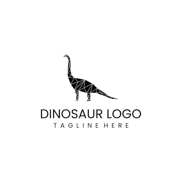 Plantilla de icono de diseño de logotipo de dinosaurio