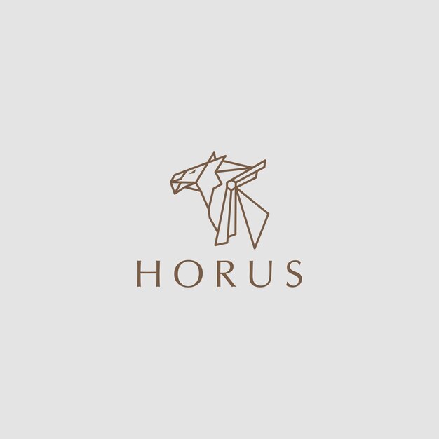 Plantilla de icono de diseño de logotipo de Horus