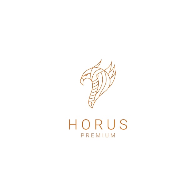 Plantilla de icono de diseño de logotipo de Horus