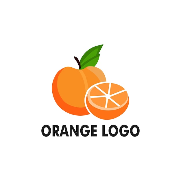 Plantilla de icono de diseño de logotipo naranja