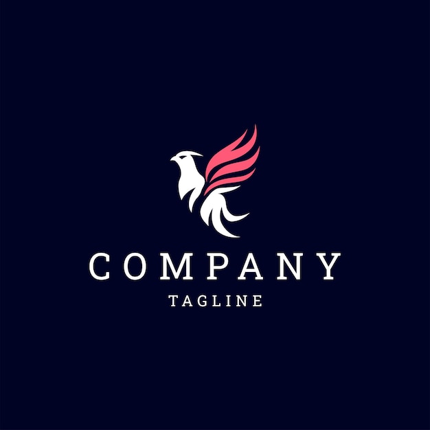 Plantilla de icono de diseño de logotipo de pájaro
