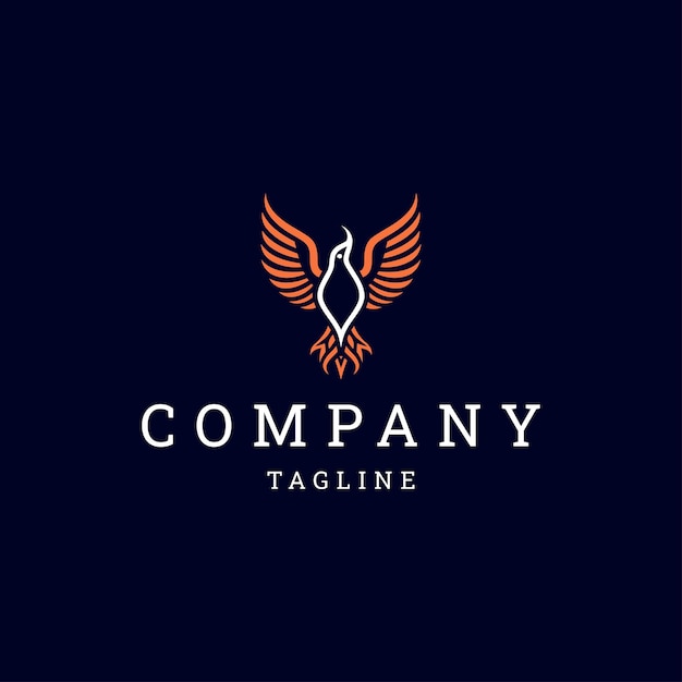 Plantilla de icono de diseño de logotipo de pájaro