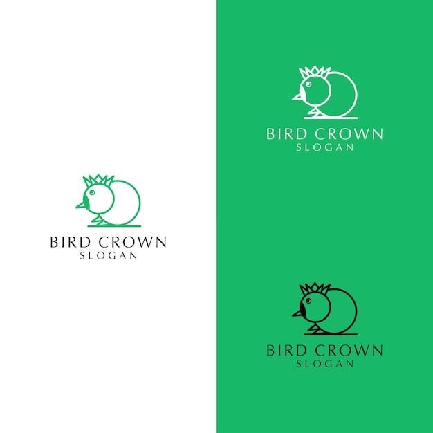 Plantilla de icono de diseño de logotipo de pájaro