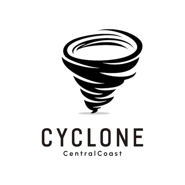 Plantilla de icono de diseño de logotipo tornado ciclón huracán twister