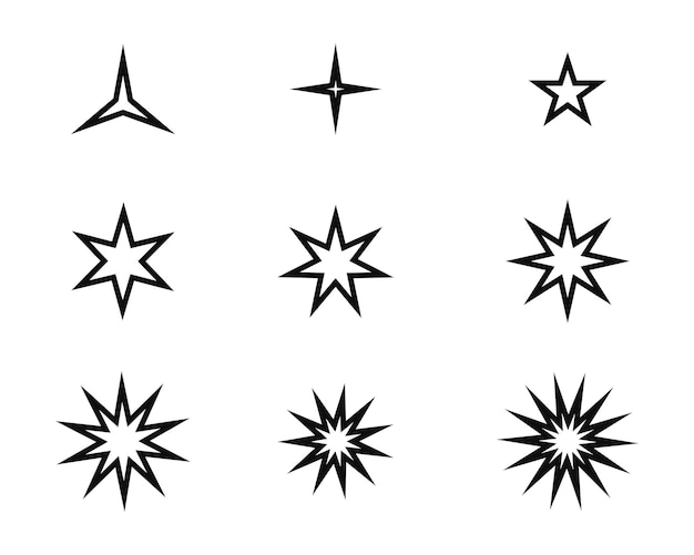 Plantilla de icono de estrella