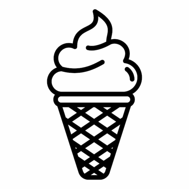 plantilla de icono de helado con fondo transparente