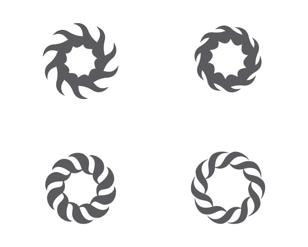 Plantilla de icono de ilustración de vórtice
