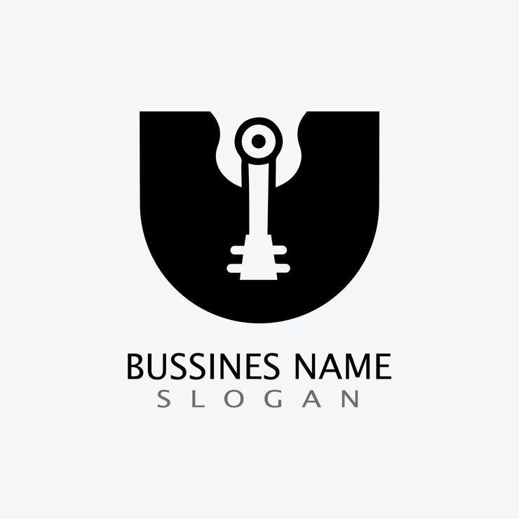 Vector plantilla de icono de letra u