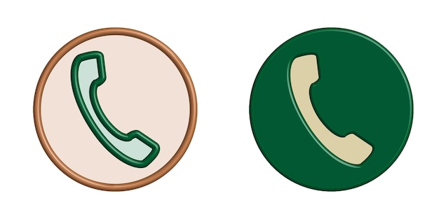 plantilla de icono de teléfono
