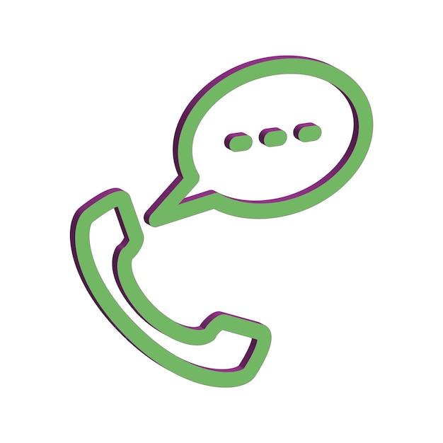 plantilla de icono de teléfono