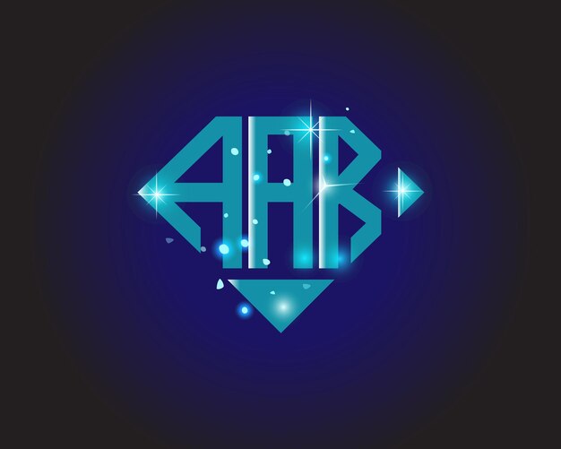 Plantilla de icono de vector de diseño de logotipo moderno inicial AAR