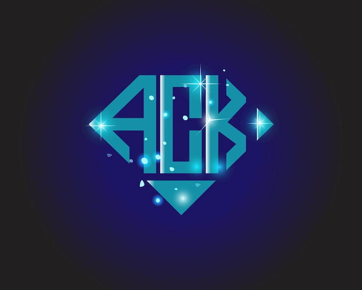 Vector plantilla de icono de vector de diseño de logotipo moderno inicial ack