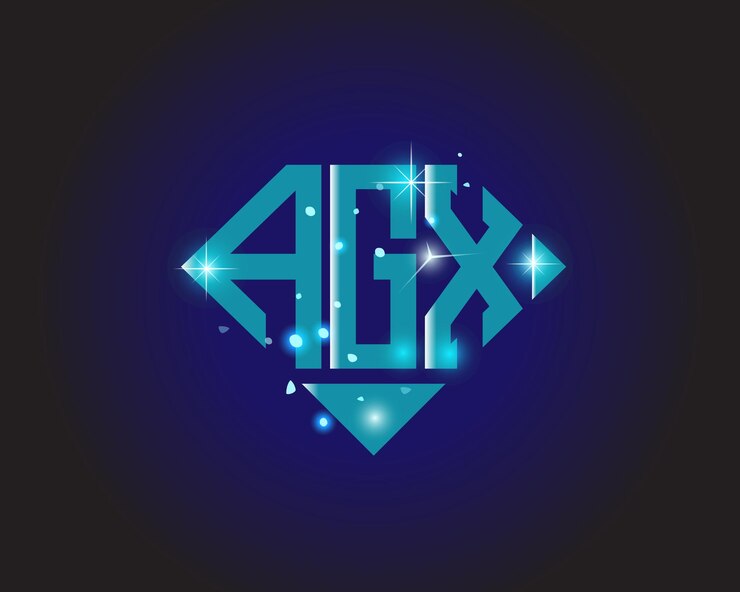 Vector plantilla de icono de vector de diseño de logotipo moderno inicial agx