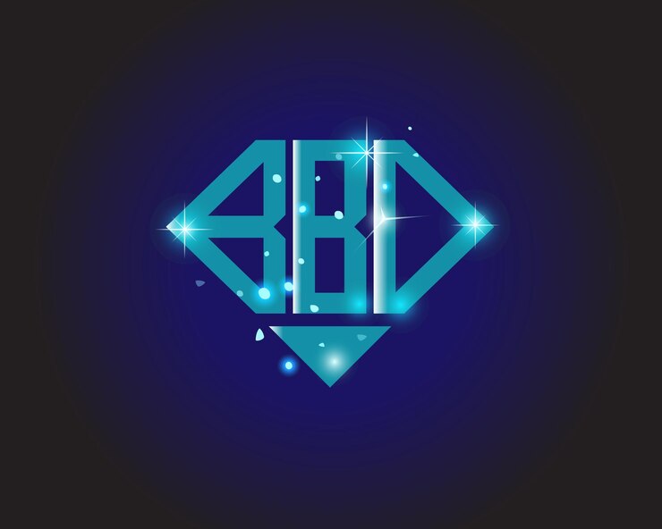 Vector plantilla de icono de vector de diseño de logotipo moderno inicial bbo