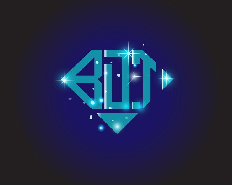 Vector plantilla de icono de vector de diseño de logotipo moderno inicial bdt