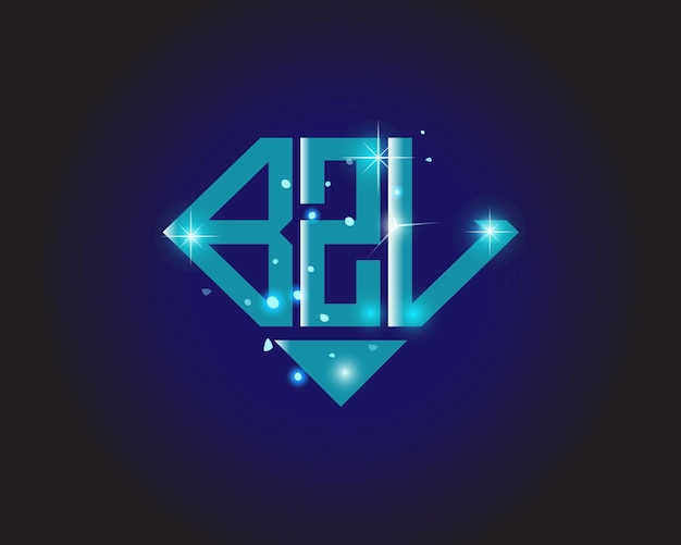 Plantilla de icono de vector de diseño de logotipo moderno inicial BZL
