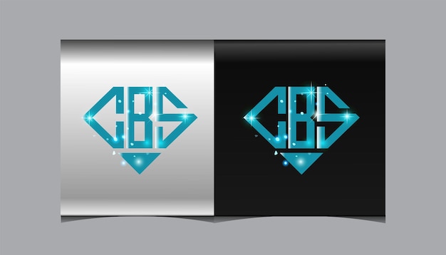 Plantilla de icono de vector de diseño de logotipo moderno inicial CBS