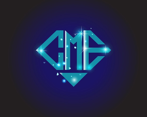 Plantilla de icono de vector de diseño de logotipo moderno inicial CME