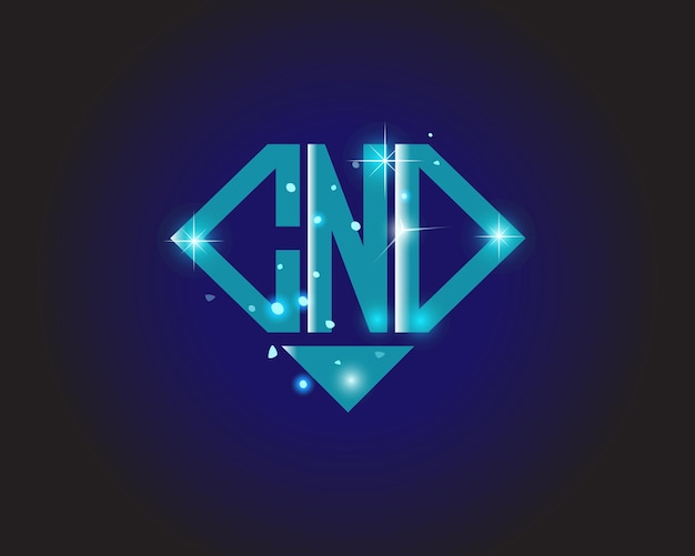 Plantilla de icono de vector de diseño de logotipo moderno inicial CNO