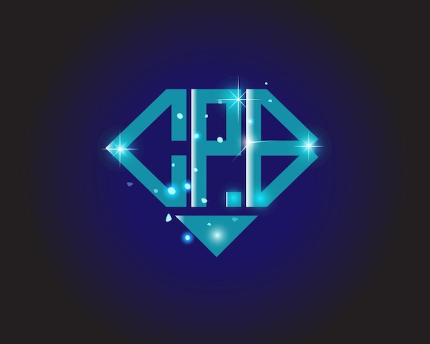 Plantilla de icono de vector de diseño de logotipo moderno inicial de CPB