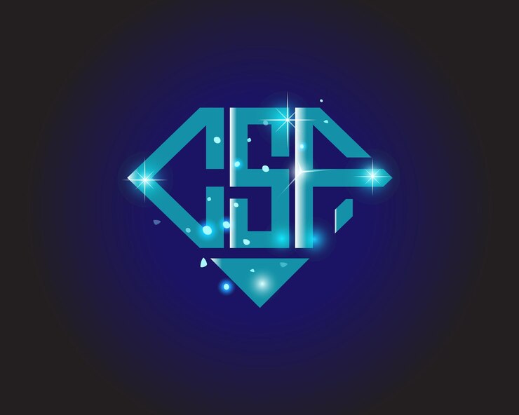 Vector plantilla de icono de vector de diseño de logotipo moderno inicial csf