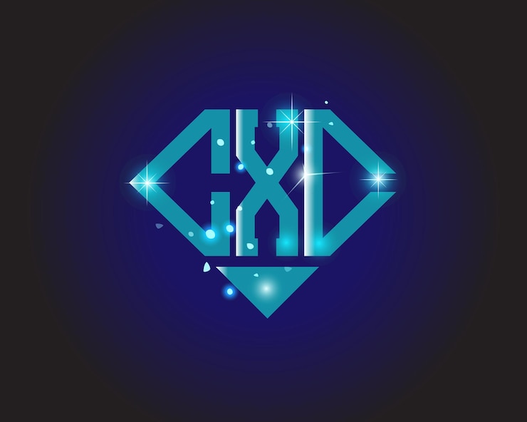 Vector plantilla de icono de vector de diseño de logotipo moderno inicial cxc