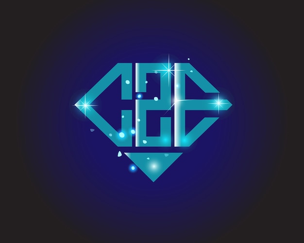 Plantilla de icono de vector de diseño de logotipo moderno inicial CZE